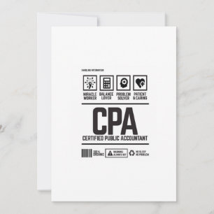 certified public accountant-CPA Invitation