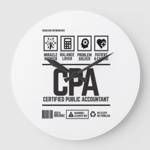 certified public accountant-CPA Large Clock
