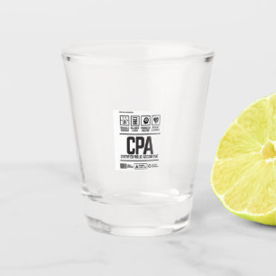 certified public accountant-CPA Shot Glass