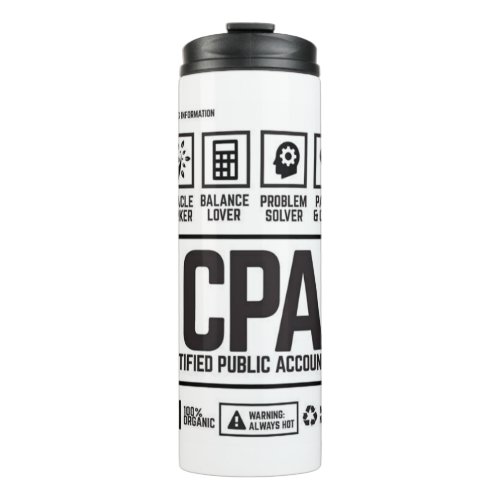 certified public accountant_CPA Thermal Tumbler