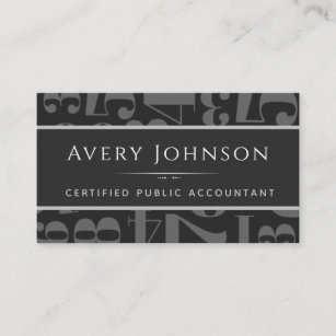 Certified Public Accountant Tax Specialist Modern  Business Card