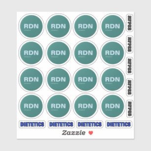 Certified RDN 16 Round Stickers