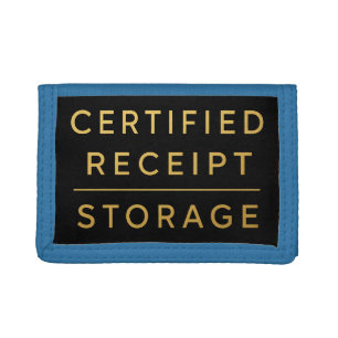 Certified Receipt Storage Wallet Funny Luxury