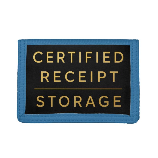 Certified Receipt Storage Wallet | Funny Luxury (Front)