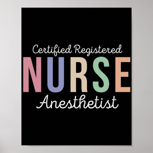 Certified Registered Nurse Anesthetist CRNA Poster