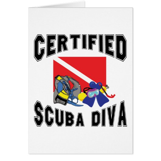 Certified SCUBA Diva Cards (Front)