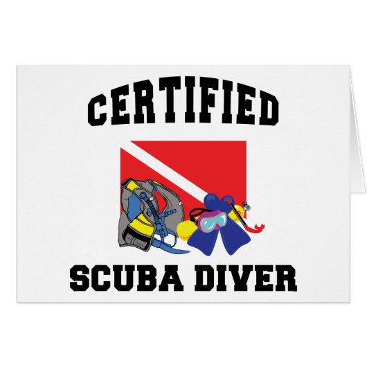 Certified SCUBA Diver (Front Horizontal)