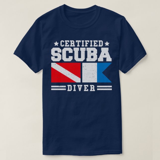 Certified Scuba Diver Diving 1 T-Shirt (Design Front)