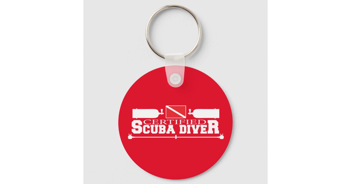 Certified Scuba Diver Keychain Zazzle