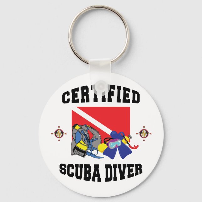 Certified SCUBA Diver Keychain (Front)