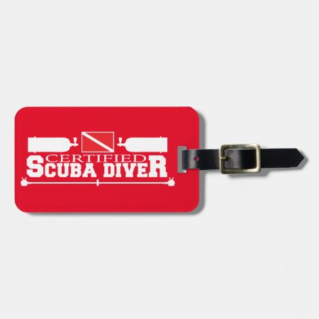 Certified Scuba Diver Luggage Tag