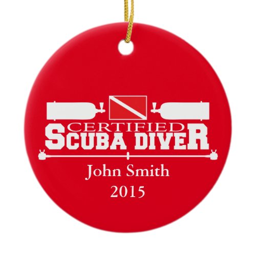 Certified Scuba Diver Ornament Single Sided