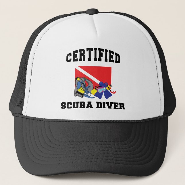 Certified SCUBA Diver Trucker Hat (Front)