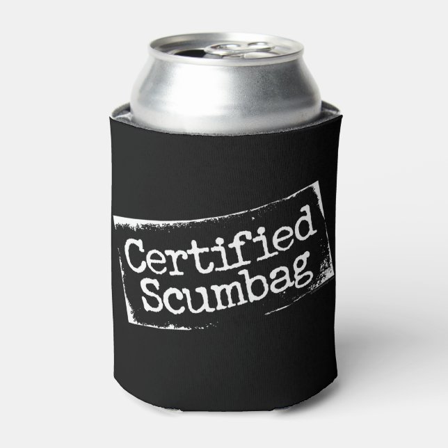 Certified Scumbag Can Cooler (Can Front)