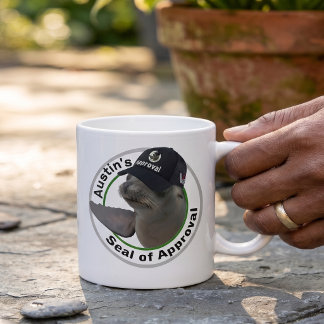 Certified Seal of Approval | Deadpan Custom Name Coffee Mug