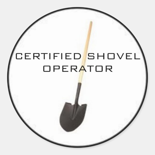 Certified Shovel Operator Sticker (Front)