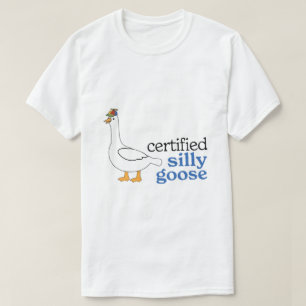 Certified Silly Goose With Adorable Propeller Hat T-Shirt