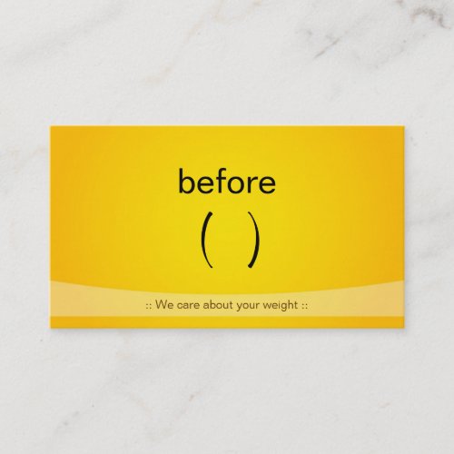 Certified Slim Fitness Weight Loss Fitness Trainer Business Card
