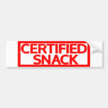 Certified Snack Stamp Bumper Sticker