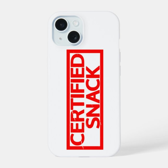 Certified Snack Stamp Iphone Case (Back)