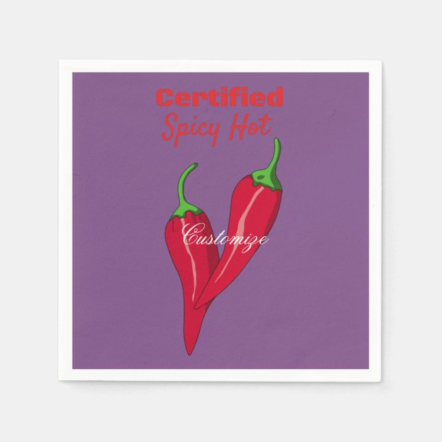 Certified Spicy Hot Thunder_Cove Napkins (Front)
