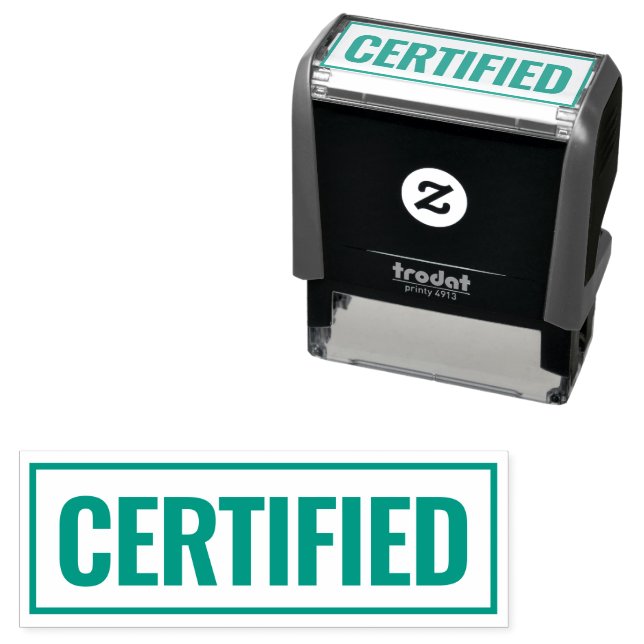 Certified standard guarantee professional office self-inking stamp (In Situ)