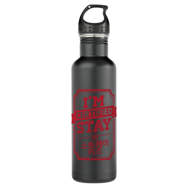 Certified STAY   STRAY KIDS 1 Stainless Steel Water Bottle (Front)
