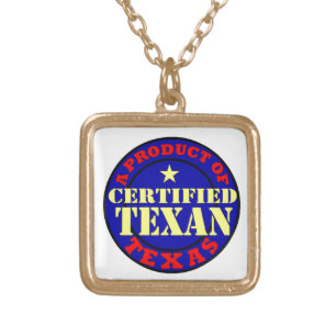 CERTIFIED TEXAN GOLD PLATED NECKLACE