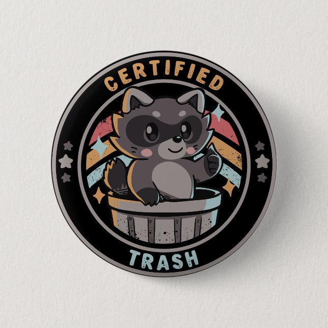 Certified Trash Button (Front)