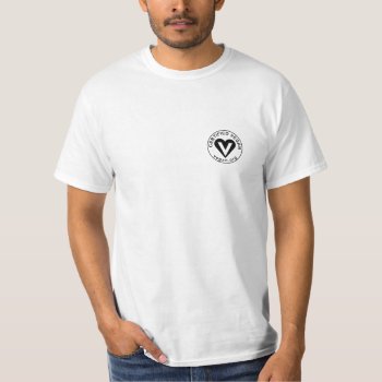 Certified Vegan Cotton Shirt W/ Vegan On Back by DmytraszDesigns at Zazzle