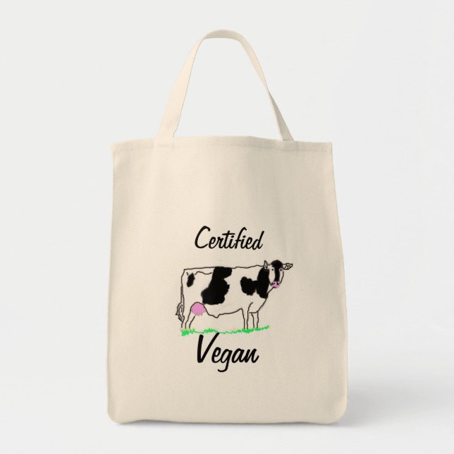 Certified Vegan Grocery Tote (Front)