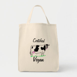 Certified Vegan Grocery Tote Bag