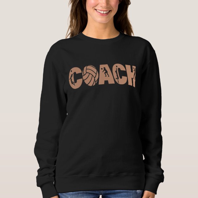 Certified Volleyball Coach Let s Do This Girls Squ Sweatshirt (Front)