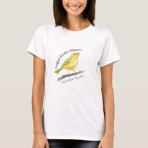 Certified Warbler Whisperer Funny Birding Gift  T-Shirt
