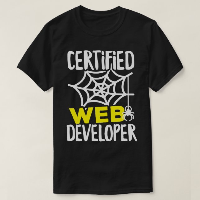 Certified Web Developer T-Shirt (Design Front)