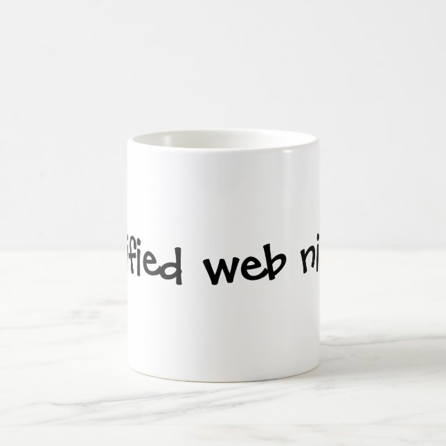 certified web ninja coffee mug (Center)