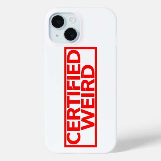 Certified Weird Stamp Case-Mate iPhone Case (Back)