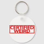 Certified Weird Stamp Keychain