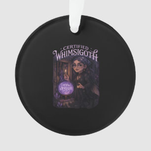 Certified Whimsigoth Witch Broom Closet Classic Ornament