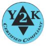 Certified Y2k Compliant Classic Round Sticker
