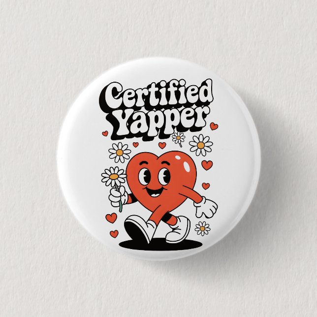 Certified Yapper Button (Front)