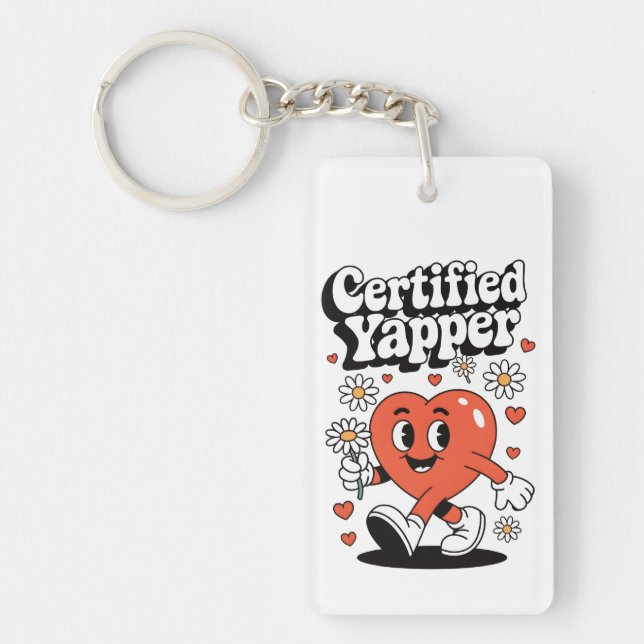 Certified Yapper Keychain (Front)