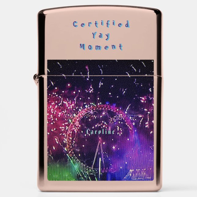 Certified yay moment. Zippo Lighter (Front)