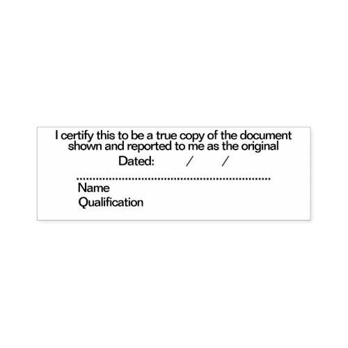 Certifying documents self_inking stamp