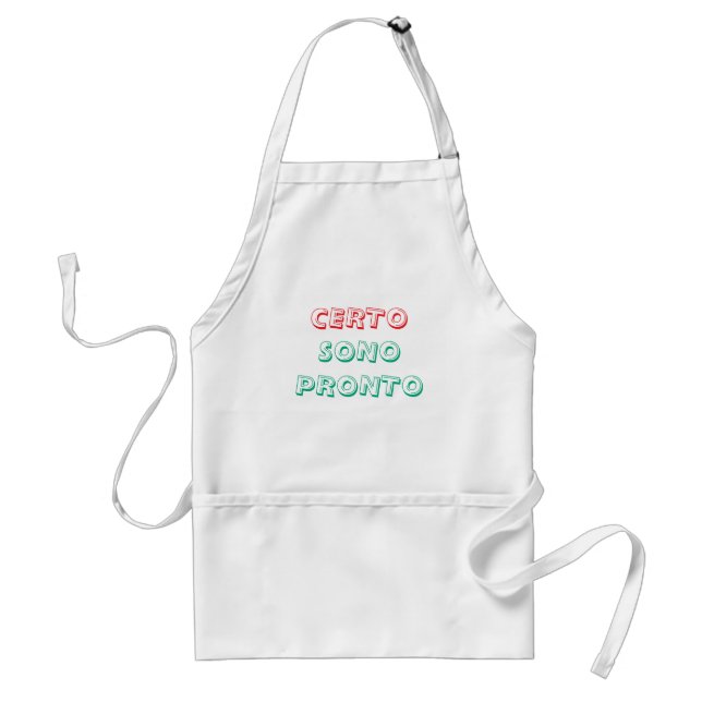 certo sono pronto italian Apron (Front)