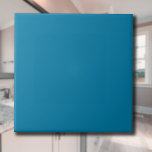 Cerulean Blue Solid Color | Classic | Elegant Ceramic Tile<br><div class="desc">Cerulean Blue Solid Color | Classic | Elegant | Trendy | Stylish | Gift</div>