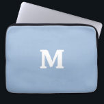 Cerulean blue Solid Color Laptop Sleeve<br><div class="desc">Cerulean blue Solid Color modern color.</div>