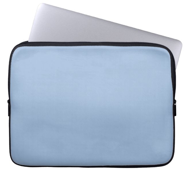 Cerulean blue Solid Color Laptop Sleeve (Front)