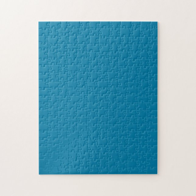 Cerulean Cool One Color Challenging Jigsaw Puzzle (Vertical)