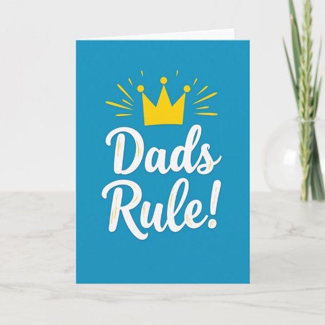 Cerulean Dads Rule Design Card (Front)